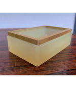 STUNNING 1950S YELLOW MURANO GLASS JEWELRY DISH BY GIOVANNI CENEDESE