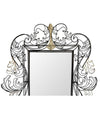 STUNNING WIRE FRAMED MIRROR BY ANACLETO SPAZZAPAN FINISHED IN BLACK AND GOLD