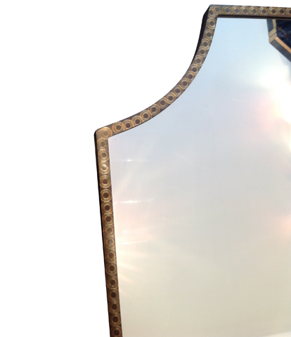 AN ITALIAN SHIELD MIRROR