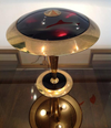 STILNOVO BRASS AND GLASS LAMP