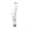 UNUSUAL ITALIAN FLOOR LAMP WITH LARGE MURANO GLASS SHADES