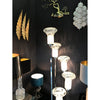 UNUSUAL ITALIAN FLOOR LAMP WITH LARGE MURANO GLASS SHADES