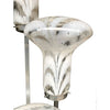 UNUSUAL ITALIAN FLOOR LAMP WITH LARGE MURANO GLASS SHADES