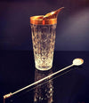 VAL SAINT LAMBERT CRYSTAL AND GOLD LEAF COCKTAIL MIXING JUG