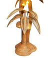 VERY LARGE BAMBOO AND RATTAN 3 STEMMED FLOOR LAMP WITH SEVEN COCONUT LIGHTS