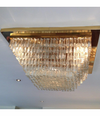 Large Venini Murano crystal chandelier 