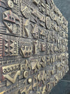 Ron Hitchins original sculpture comprised of 104 unique handmade terracotta tiles