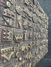 Ron Hitchins Sculpture - Handmade Terracotta Tiles - Mid Century Sculpture - Ed Butcher Antiques